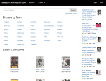 Tablet Screenshot of baseballcarddatabase.com